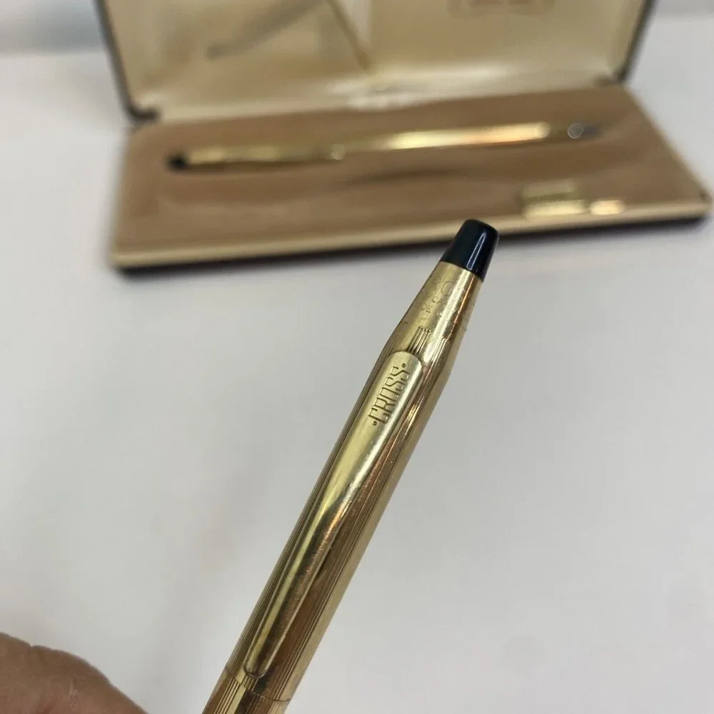 Vintage Cross Pen & Pencil 10kt Gold Filled USA Made In Working Order